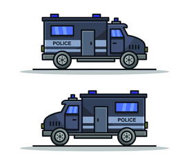 Wall Mural - Police van