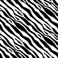 Canvas Print - Abstract Cute Zebra Textile Seamless Pattern Design Background. Vector Illustration