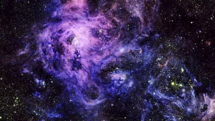 Wall Mural - 4k nebulae hovering in the universe.