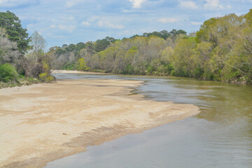 Wall Mural - The Homochitto River flowing peacefully through the forest in Franklin County, Mississippi