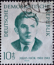 A Portrait Of The Murdered Anti-fascist And Resistance Fighter Against Hilter: Julius Fučík (1903–1943), Czech Writer And Journalist