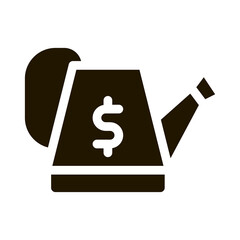 Poster - growing money icon Vector Glyph Illustration