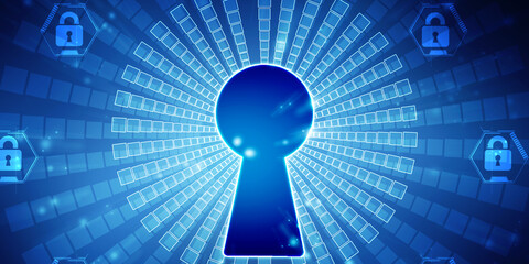 2d illustration technology cyber security