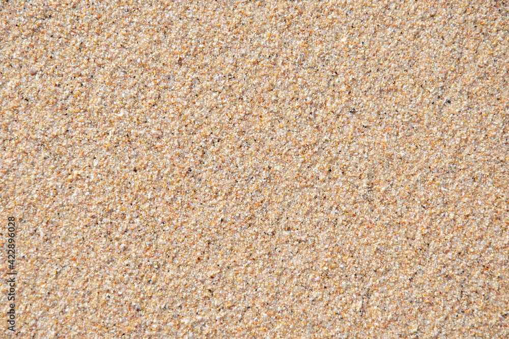 sand on the beach background. Top view