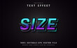 © Aglonemadesign - Size text effect