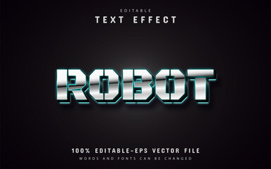 Canvas Print - Robot text effect