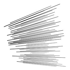 Fototapete - Lines, stripes in 3d perspective. Lines vanishing into horizon. Dynamic angled line
