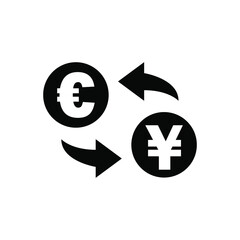 Sticker - Euro to yen currency exchange icon