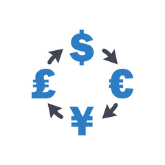 Sticker - Currency exchange icon