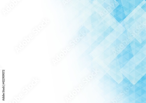 余白のある幾何学的な青色の抽象背景no 06 Stock Illustration Adobe Stock