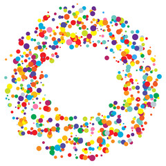 Poster - Random dots, circles design element. Speckles, dotted abstract design