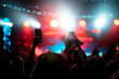 © teksomolika - Photo of many people enjoying rock concert in nightclub