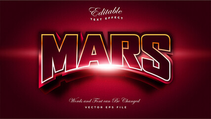 Wall Mural - Planet Mars Text Effect