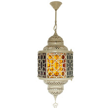 Moroccan Lamps Turkish Lights Brass Hanging Ceiling Chandelier Interior Architecture Isolated On White Background
