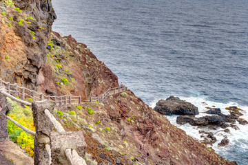 Sticker - La Palma island coastline, HDR Image