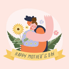 Sticker - mothers day invitation