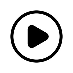 play button icon vector