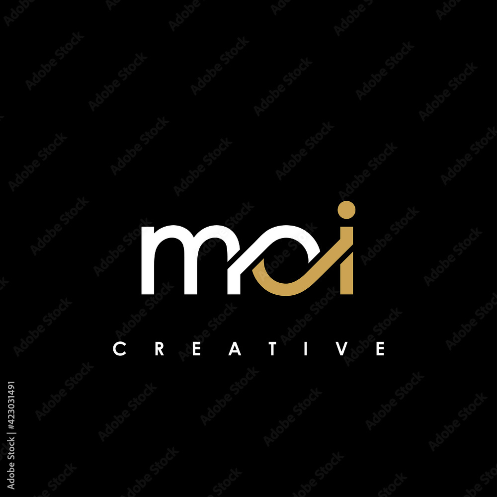 MOI Letter Initial Logo Design Template Vector Illustration Stock ...