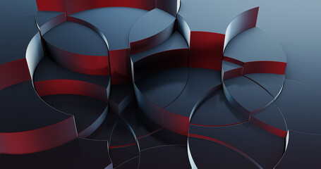 Wall Mural - black abstract layer geometric illustration background for business or corporate template. perfect f