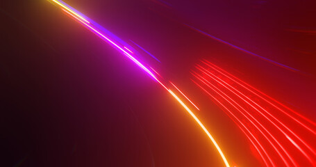 Wall Mural - travel concept, science hype speed, teleport movement, warp speed. 3d rendering