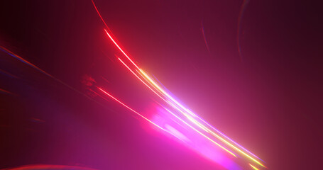 Wall Mural - high-energy visualization of highway and city car and truck. 3d rendering