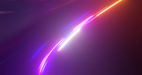 Wall Mural - science hyper speed, teleport movement, warp speed. abstract background with glowing lights . 3d ren