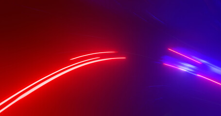 Wall Mural - futuristic and motion, race and linear. abstract background with glowing lines