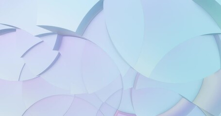 Wall Mural - circular shapes with pastel blue and smooth motion. abstract geometric background. perfect for text 
