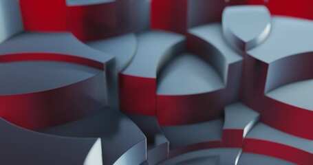 Wall Mural - red and grey metallic abstract motion background. perfect for screen, text overlay, or subtle elemen