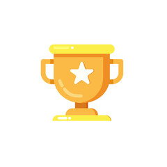 Tropy gold star - Vector icon