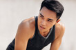 © Tom Wang - closeup Handsome Asian young muscular man