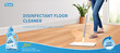 Disinfectant floor cleaner ads