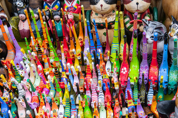 Colorful small animal souvenirs