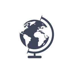 Wall Mural - geography school earth globe web icon. vector illustration on white background earth icon flat style