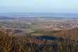 Panorama vom Zabelstein auf Landschaft bei Schweinfurt