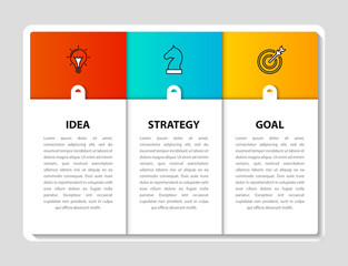 Infographic design template. Creative concept with 3 steps