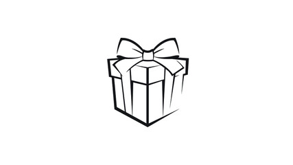 Poster - Creative Gift Box Abstract logo Symbol Vector