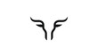 Creative Bull Head Logo Design Vector