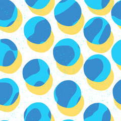 Aufkleber - Pop-art style seamless print. Abstract Vector Seamless Background.