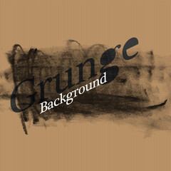 Poster - Grunge background. Vector template for overlays. On cardboard realistic texture