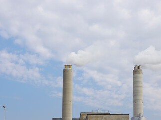 smoke from  chimneys