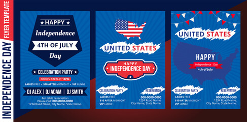 Happy independence day 4 th july, United states of america day. United states of america independence day. 4th july Happy independence day flyer design template. USA symbol, fourth of july Independenc