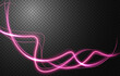 © Rendix Alextian - Abstract light speed motion effect, pink light trail. Vector Illustration