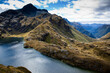 © Tandem Stock - A rocky trail above Lake Harris on day two of the Routeburn Trak (designated as a Great Walk category) in New Zealand's South Island near the town of Glenorchy.