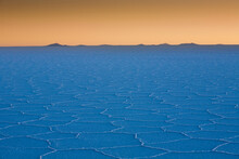 Details Of The Salt Deposits In The Salar De Uyuni Salt Flat And The Andes Mountains In The Distance In South-western Bolivia     
