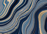 Gold marble design. A beautiful combination of dark blue marble and gold. Chic gold marble backdrop.
