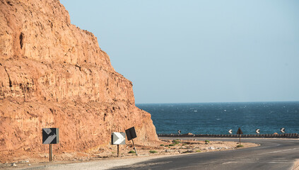 Wall Mural - the Egyptian cliff of the Red Sea 6