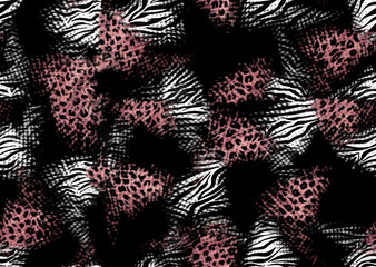 Wall Mural - abstract seamless leopard print texture design