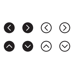 Sticker - navigation line arrows vector icon