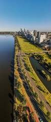 Wall Mural - Perth City Skyline at sunrise